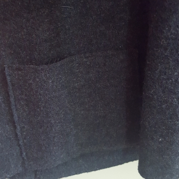 SOLD Eileen Fisher Sweater L Open Front Grey Wool - Picture 3 of 8